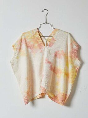 Atelier Delphine Celeste top, citrus tie dye, XS, New/ unworn